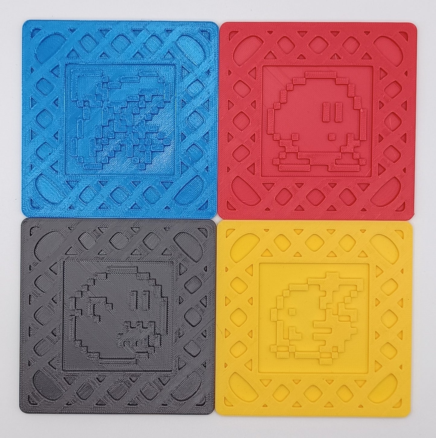 8-Bit Sottobicchieri Personaggi Nintendo - 3D Print-Made