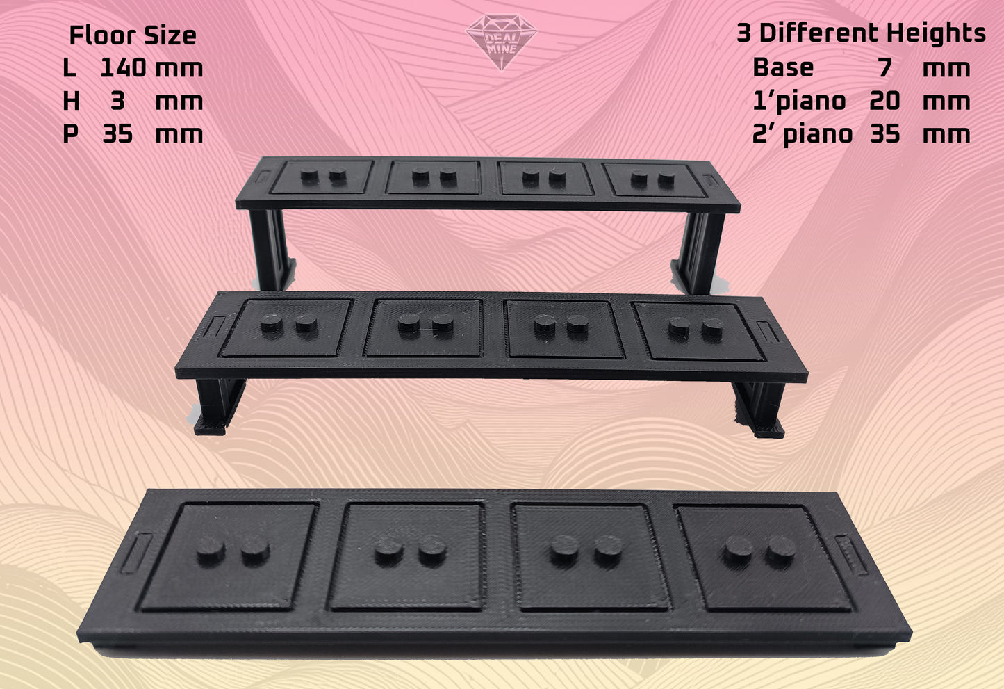 Base Espositore Scaletta - 3D Print-Made