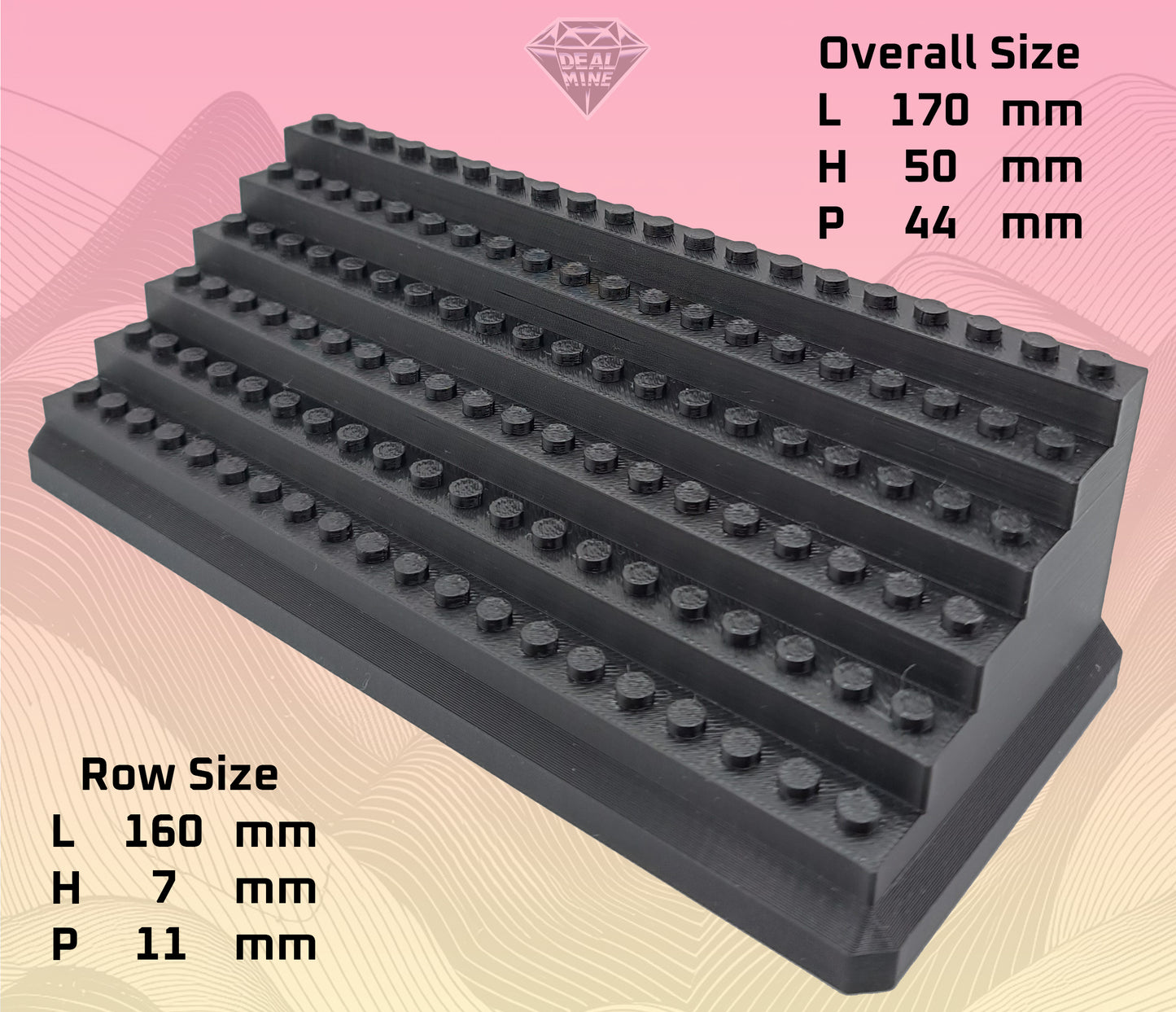 Base Espositore Scala a 5 Piani - 3D Print-Made