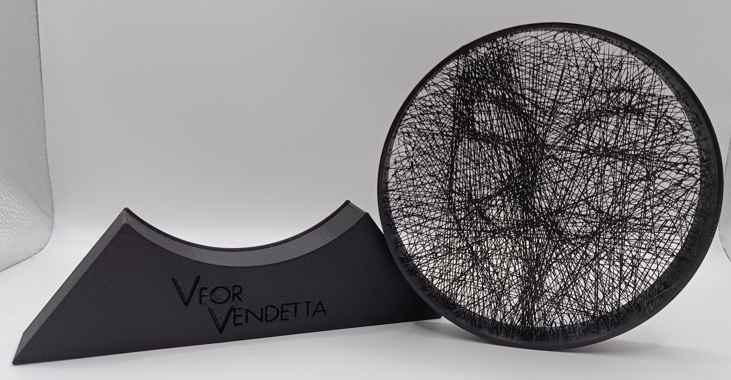 V per Vendetta - Guy Fawkes Mask String Art - 3D Print-Made