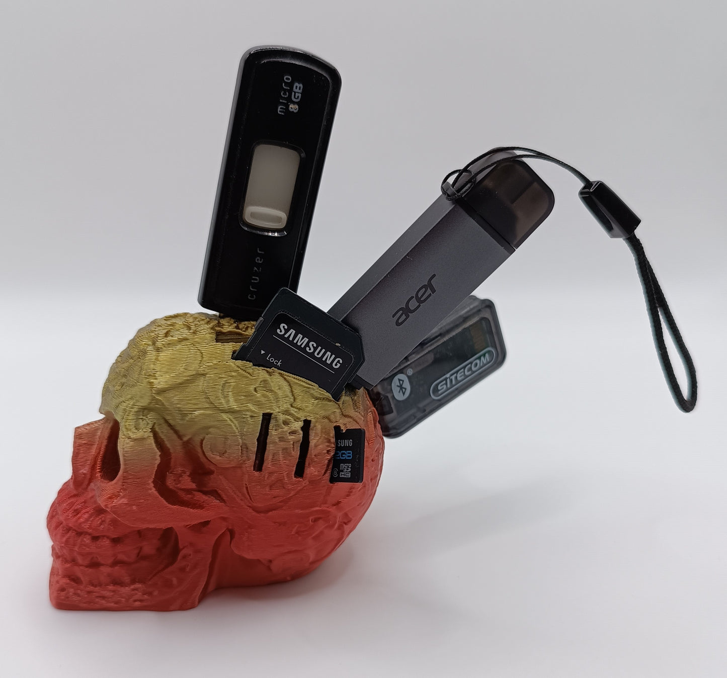 Teschio Celtico Hub USB/SD/Micro SD - 3D Print-Made
