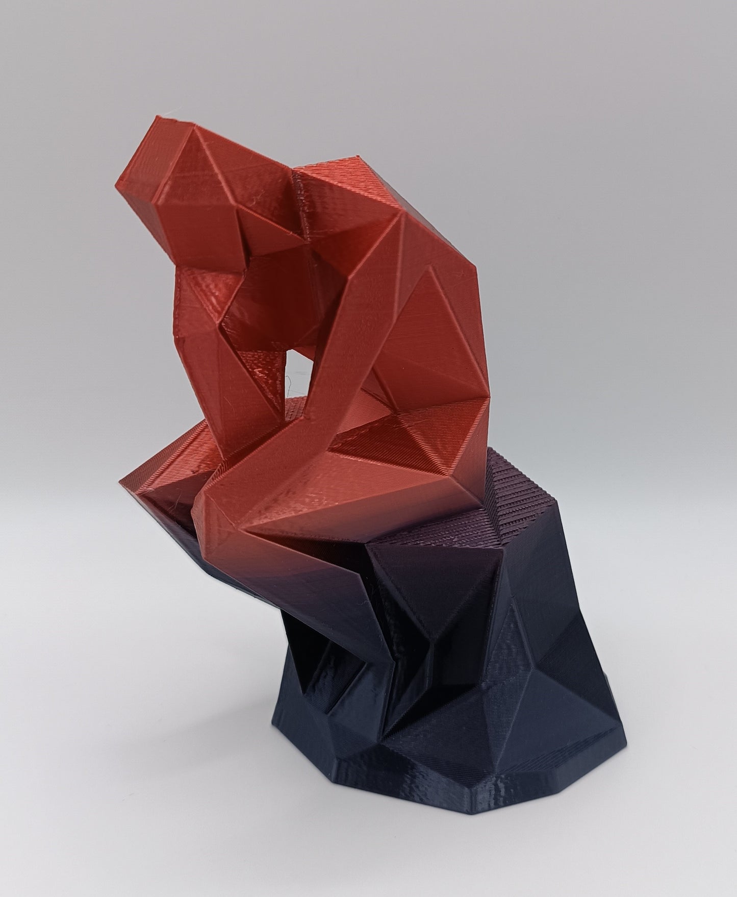 Statua Il Pensatore - Low Poly - 3D Print-Made