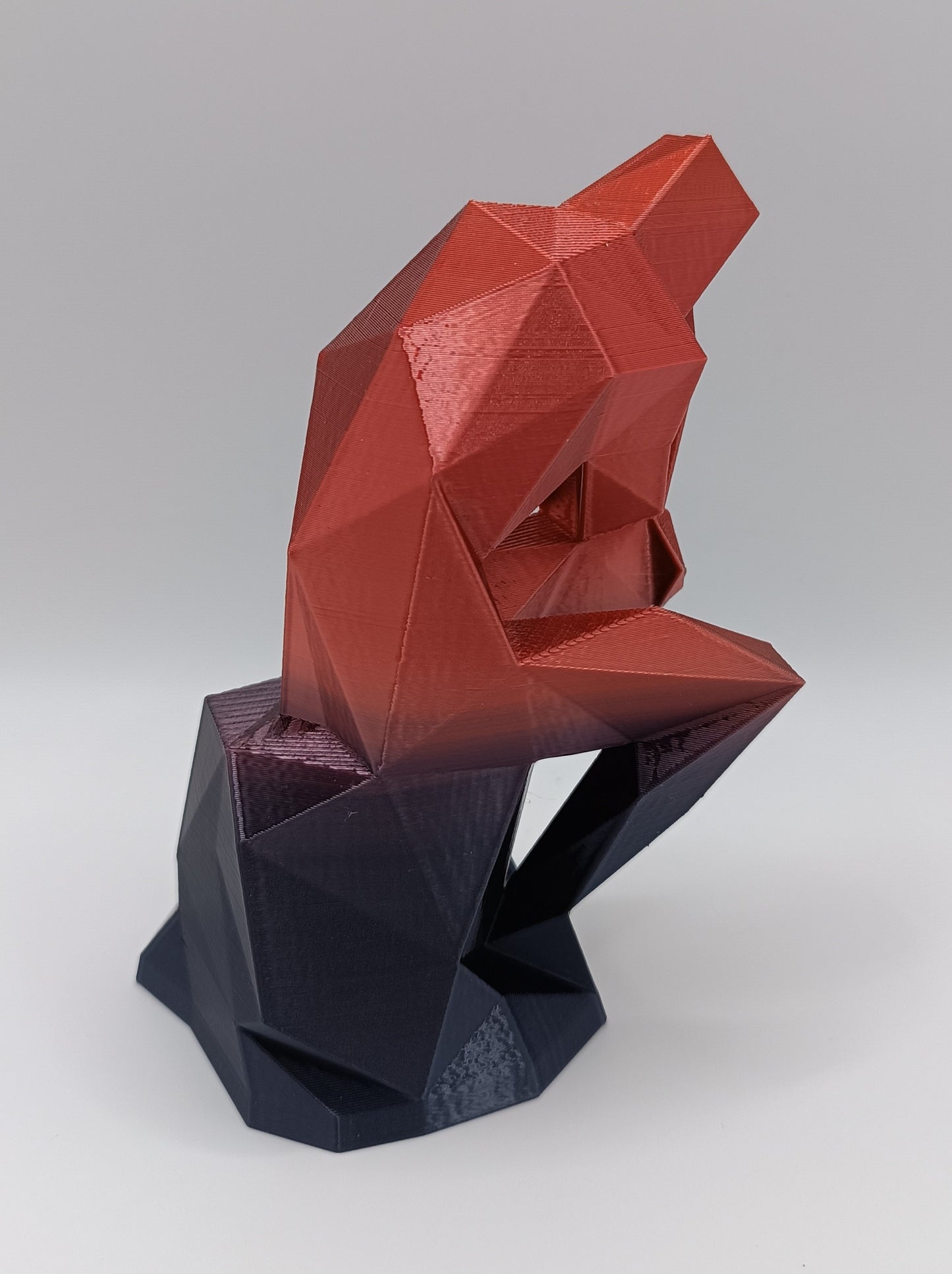 Statua Il Pensatore - Low Poly - 3D Print-Made