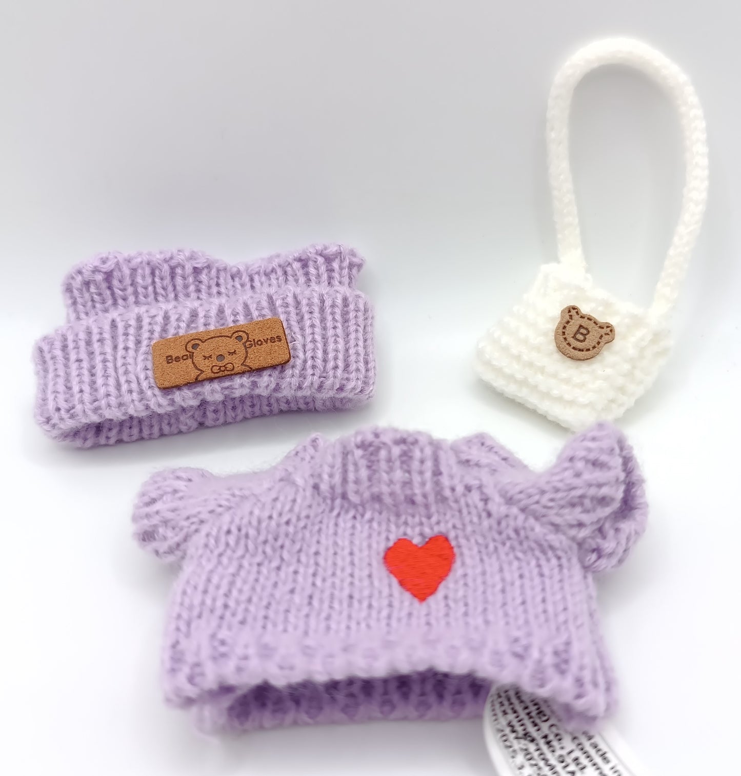 Vestito Labubu Outfit - Tris Violetto Casual con Cuore NEW