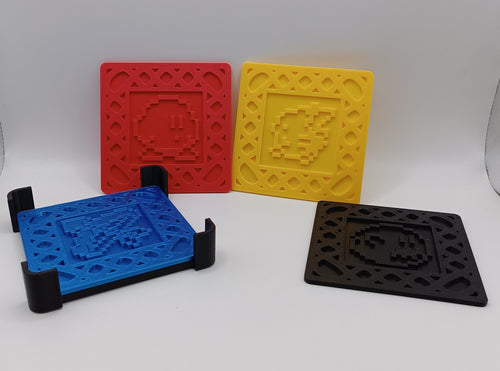 8-Bit Sottobicchieri Personaggi Nintendo