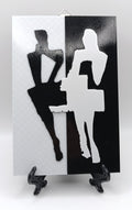 Abstract Couple Wall Art