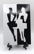 Abstract Couple Wall Art