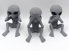 Lotto Statuette I Tre Alieni Saggi
