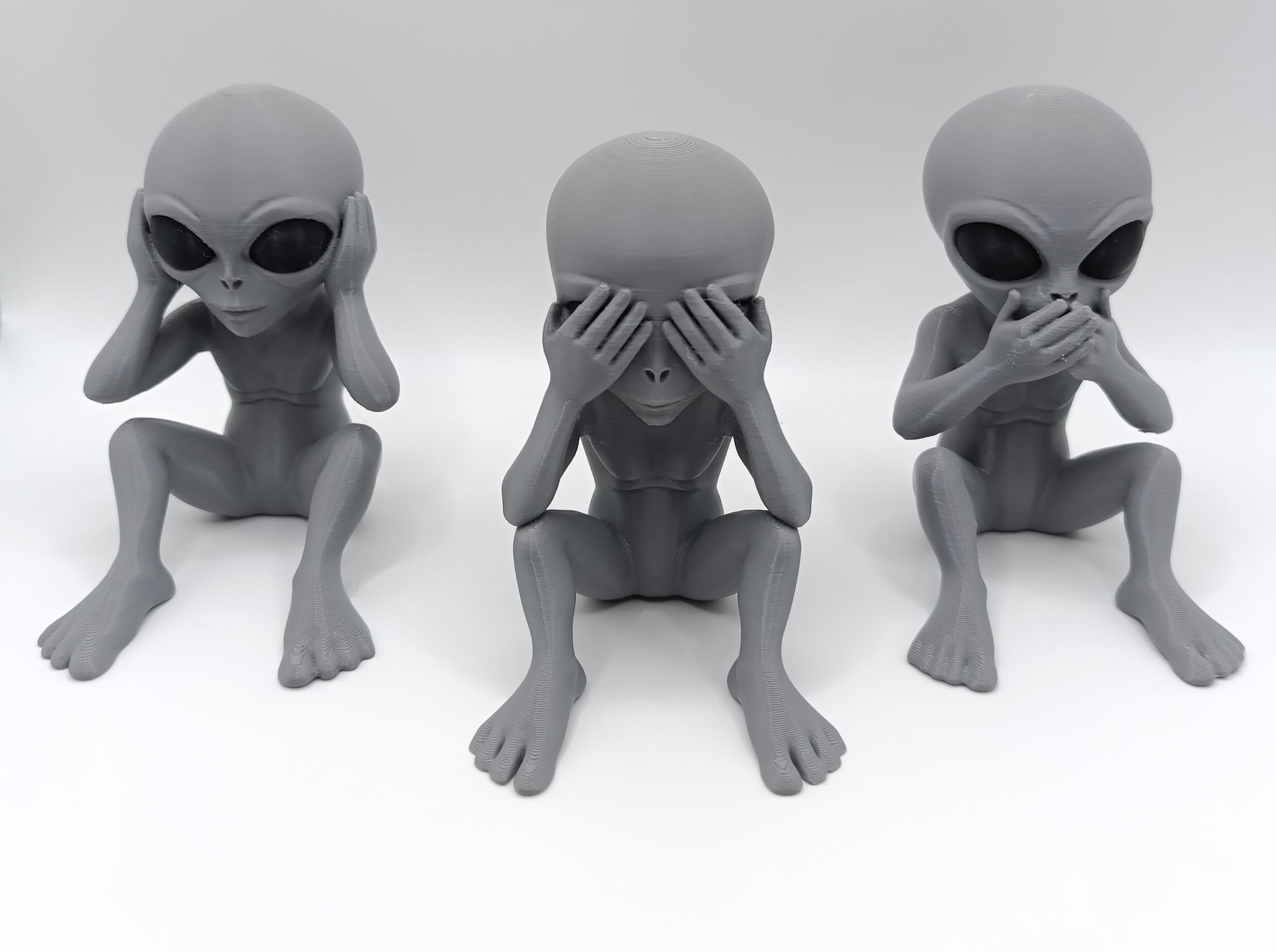 Lotto Statuette I Tre Alieni Saggi