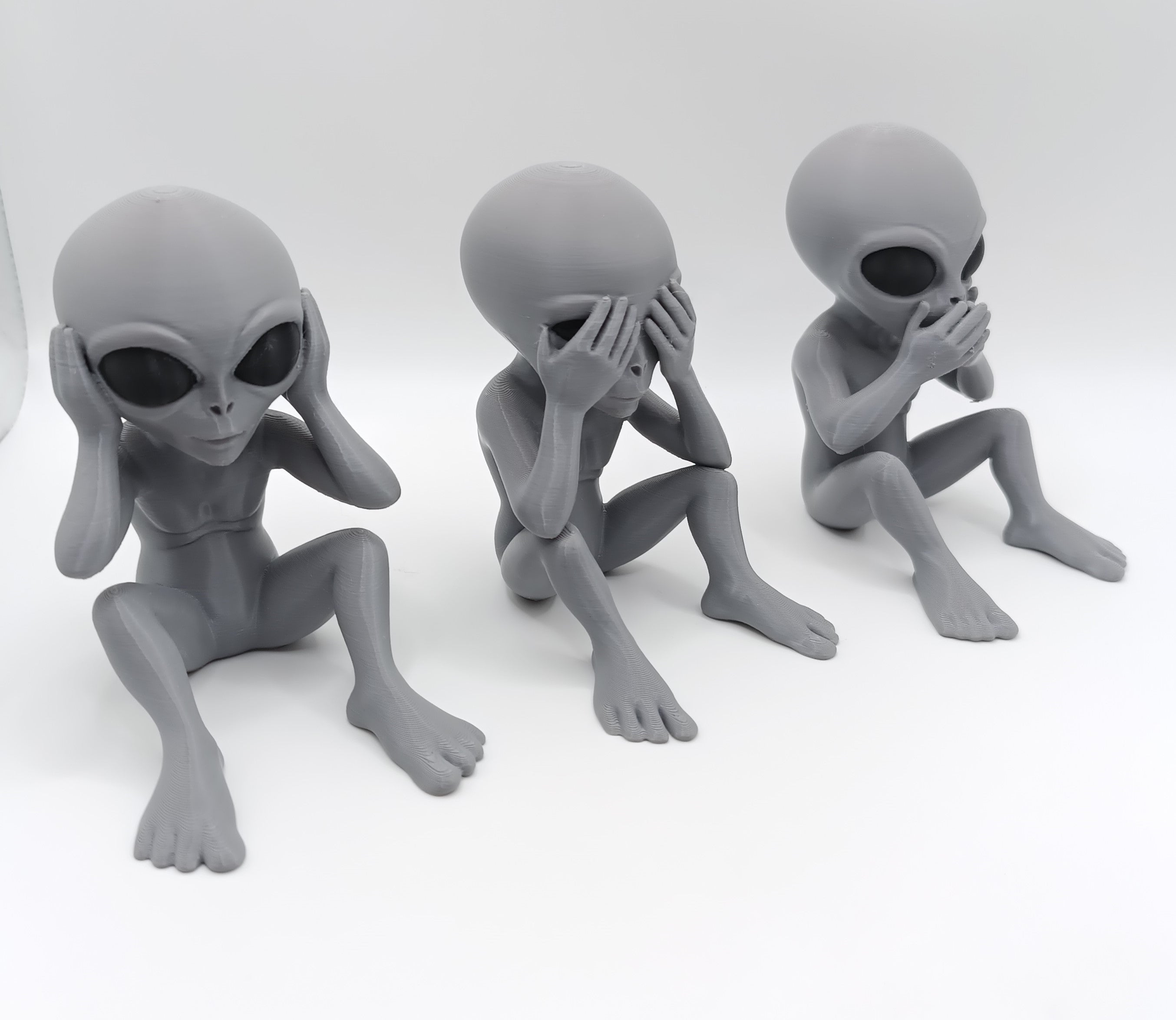 Lotto Statuette I Tre Alieni Saggi
