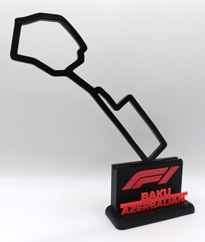 F1 Circuito Baku, Azerbaijan - 3D Print-Made
