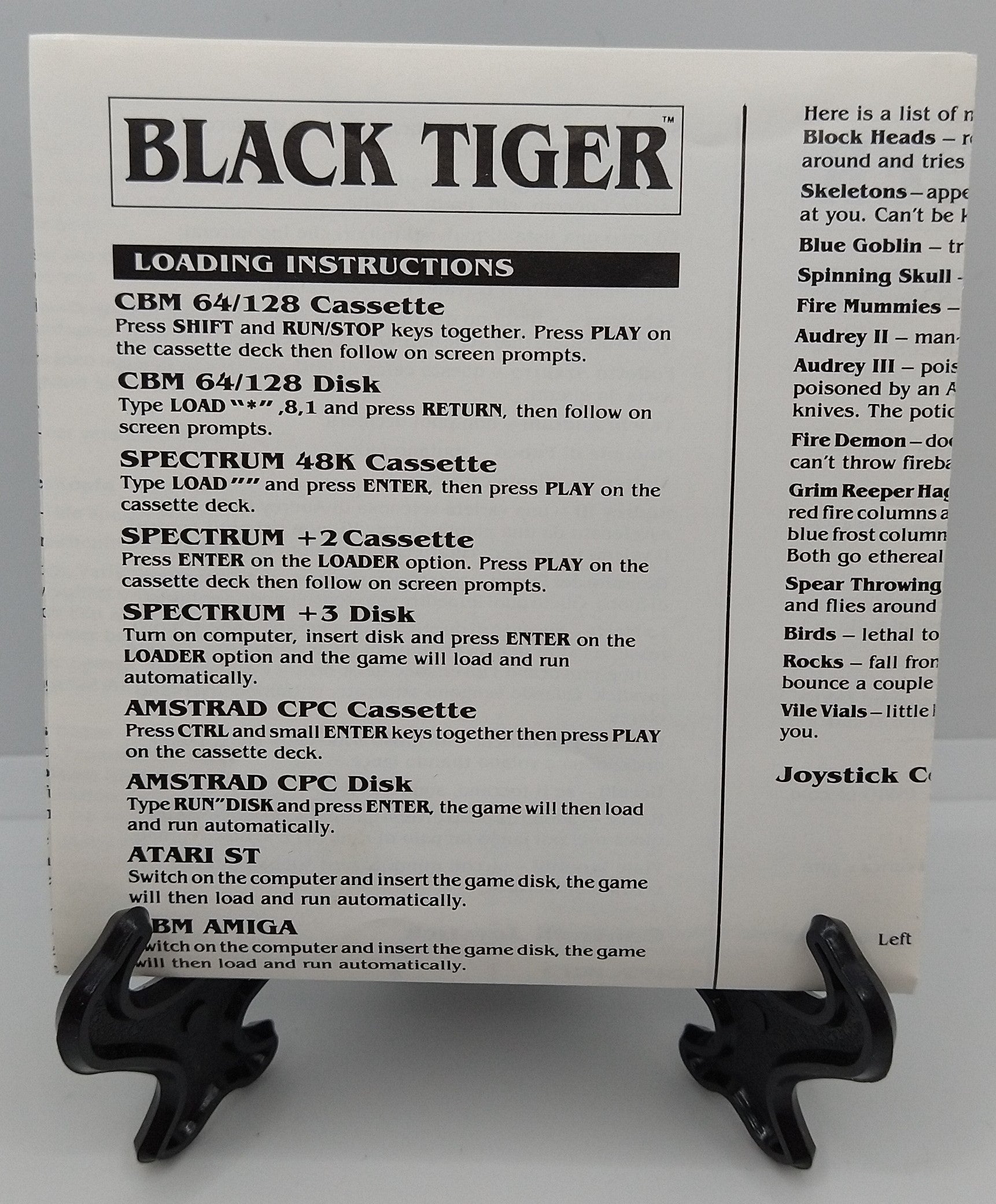 Commodore 64/128 - Black Tiger