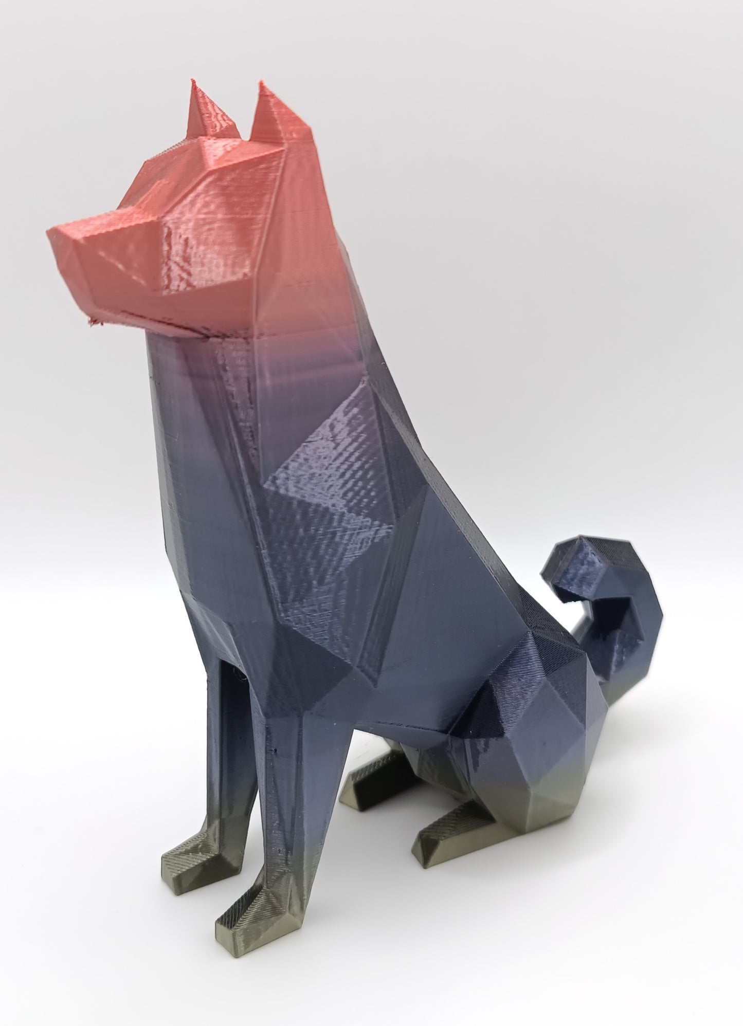 Akita Inu - Low Poly - 3D Print-Made