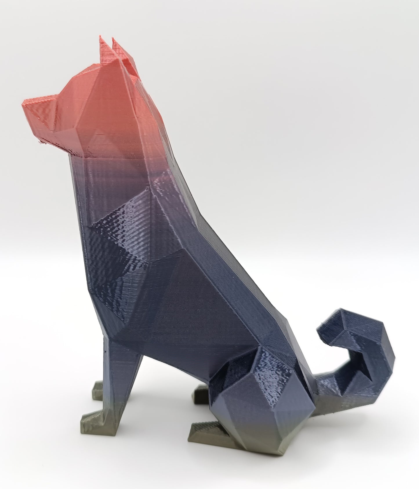 Akita Inu - Low Poly - 3D Print-Made