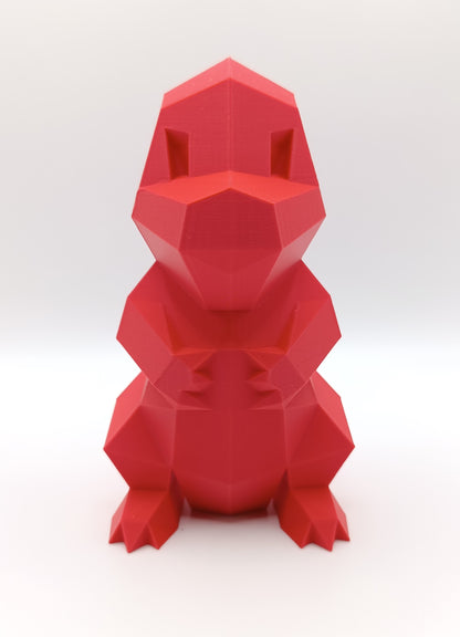 Charmender - Low Poly - 3D Print-Made
