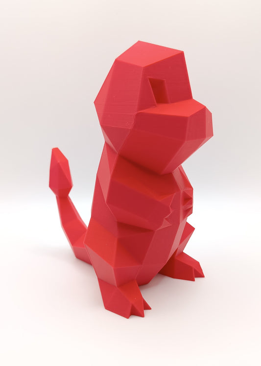 Charmender - Low Poly - 3D Print-Made