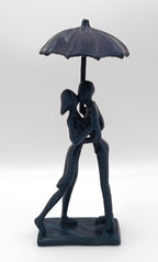 Statua Surrealista Amore sotto l'Ombrello