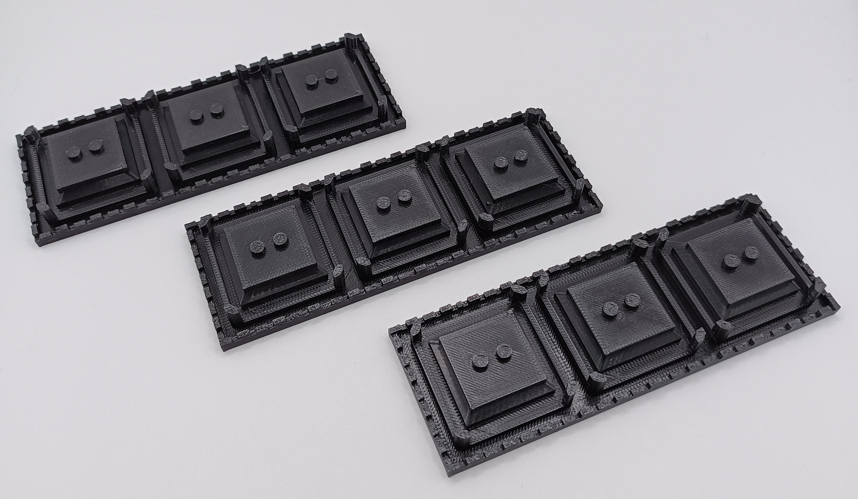 Lotto 3 Base Espositore compatibile LEGO