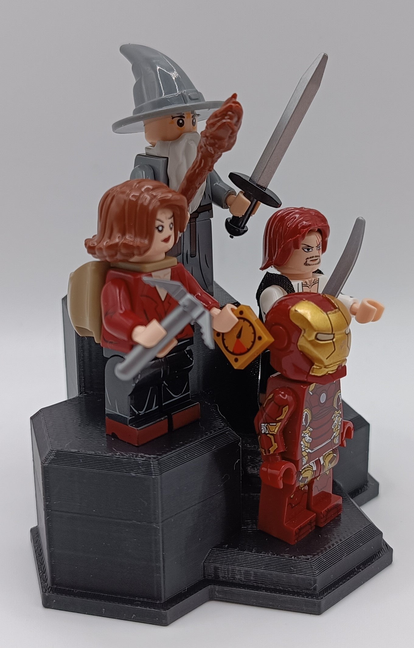 Base Espositore Poligoni compatibile LEGO