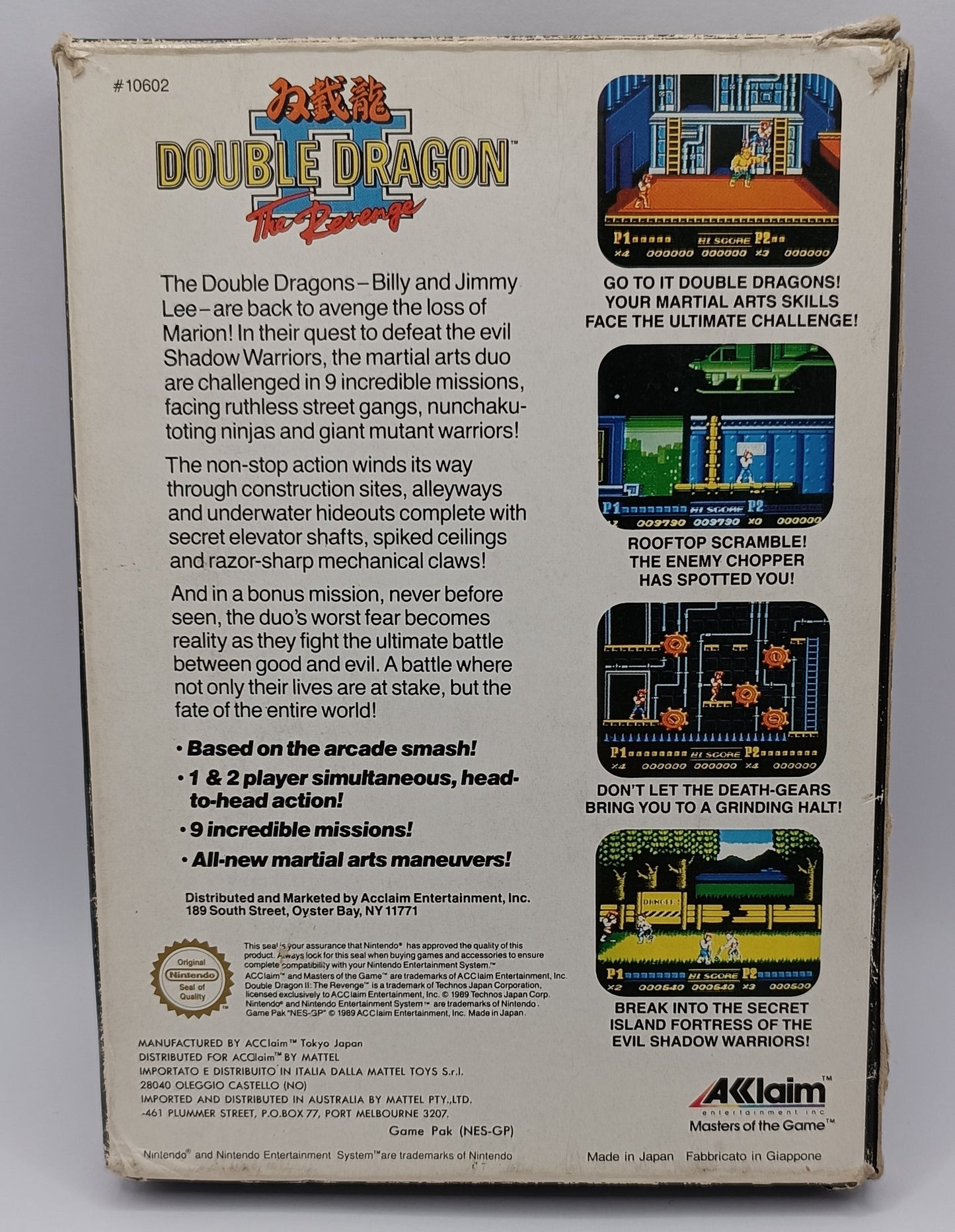 Nintendo NES - Double Dragon II: The Revenge