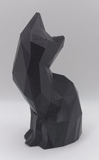 Statua Gatto Nero, Low Poly