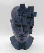 Busto Surrealista Glitch Head