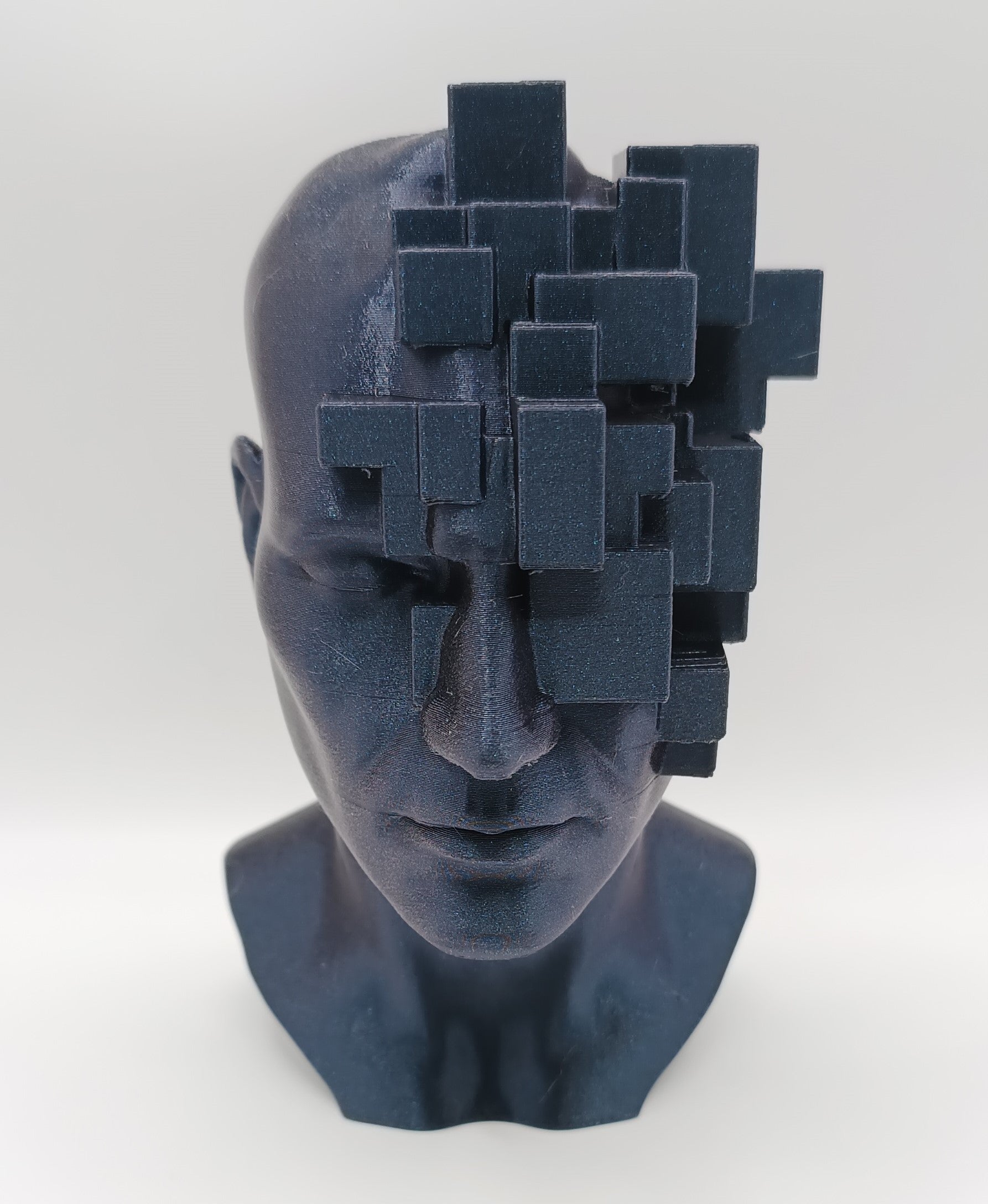 Busto Surrealista Glitch Head