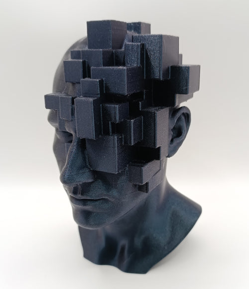 Busto Surrealista Glitch Head