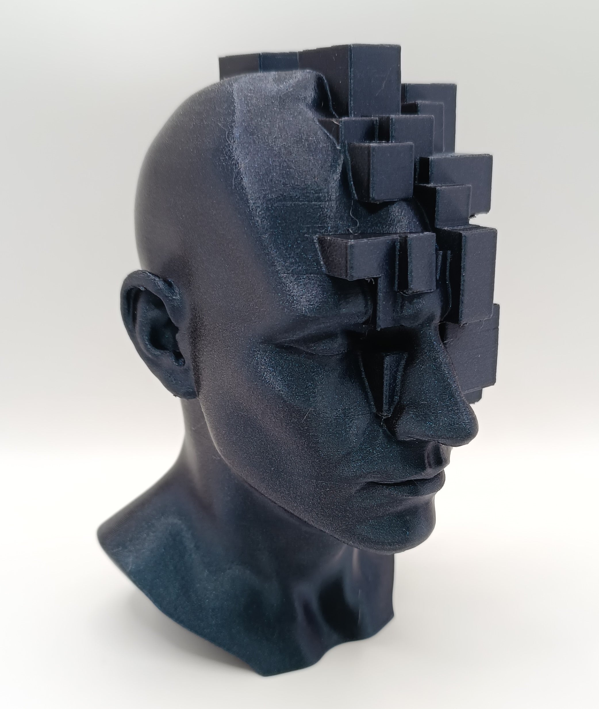 Busto Surrealista Glitch Head