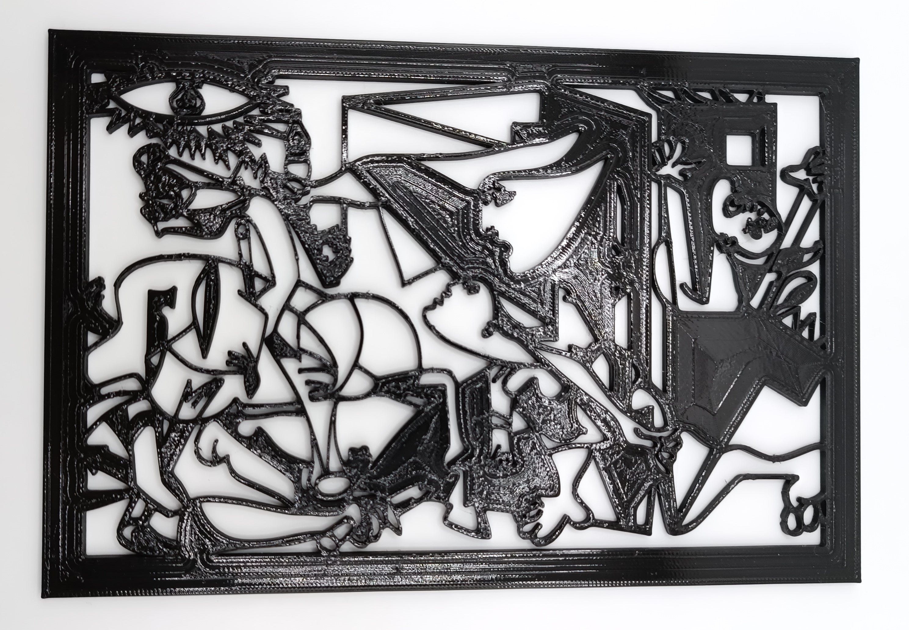 Guernica, Picasso Silhouette Wall Art