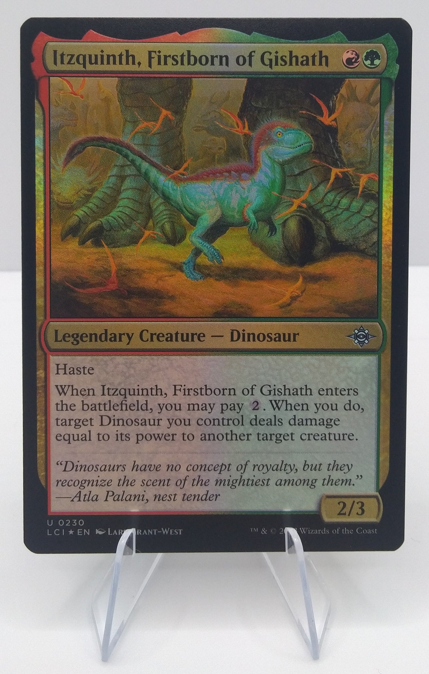 Itzquinth, Firstborn of Gishath - Itzquinth, Primogenito di Gishath FOIL NM