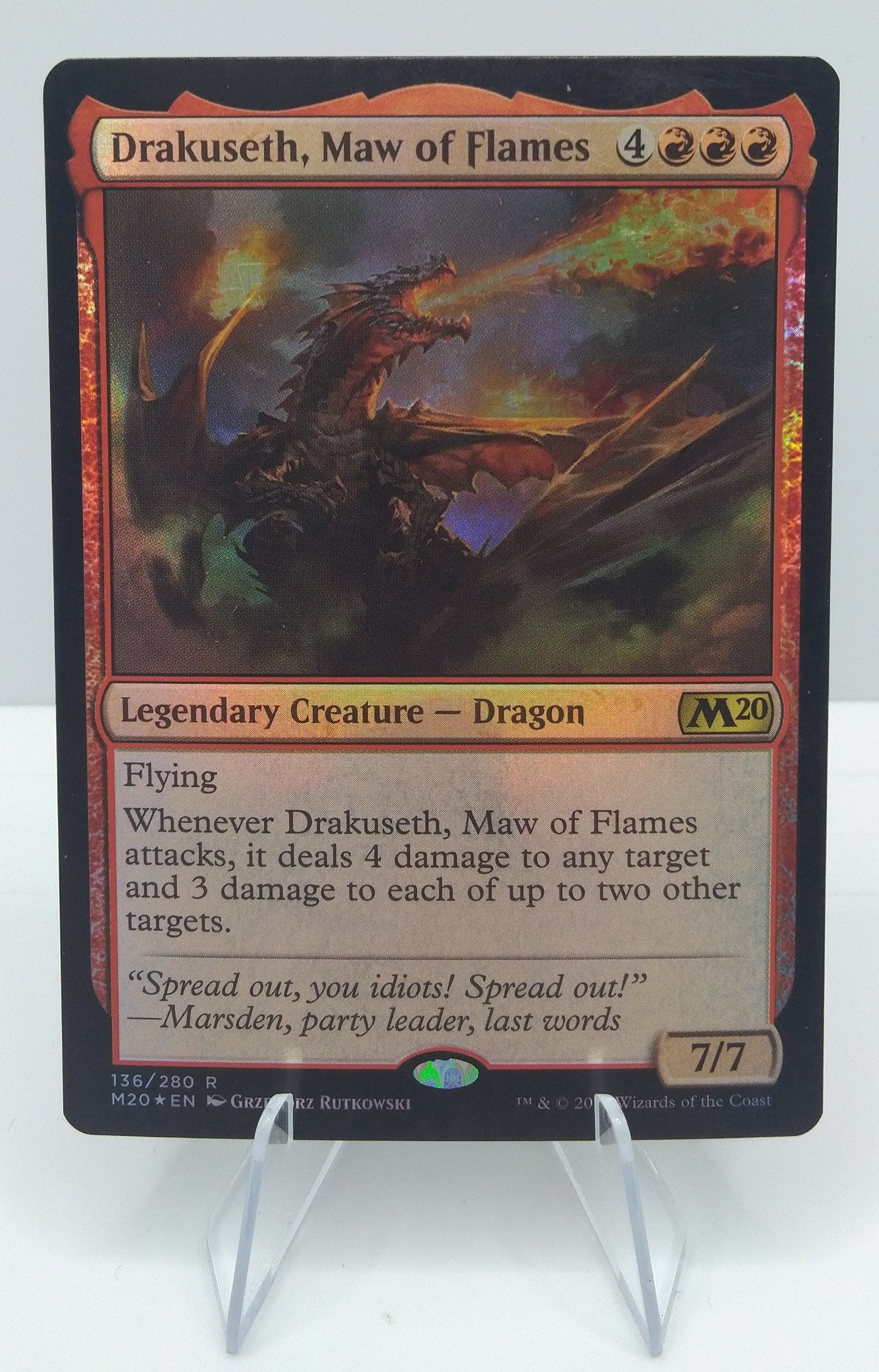 Drakuseth, Maw of Flames - Drakuseth, Fauce di Fiamme FOIL NM