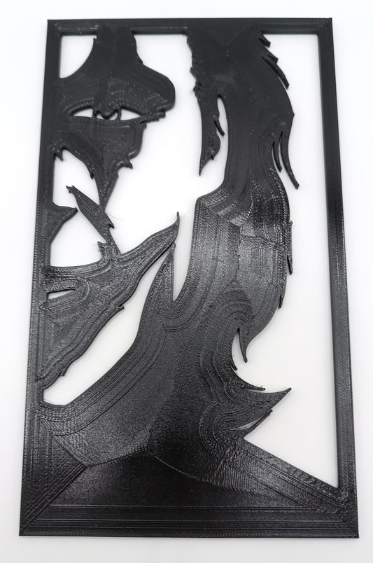 Joker (il Film) Silhouette Art - 3D Print-Made