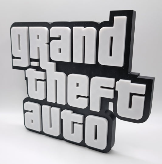 Logo GTA / Grand Theft Auto - 3D Print-Made