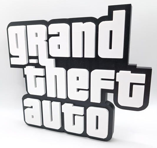 Logo GTA / Grand Theft Auto - 3D Print-Made