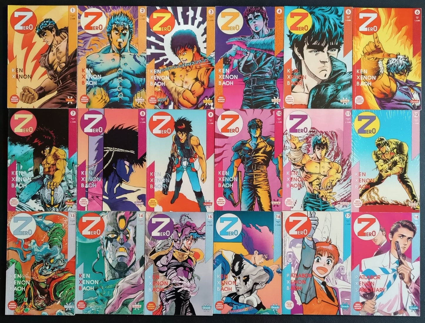 Raccolta Completa Fumetti Zero Nippon Comix 1-39, Granata Press