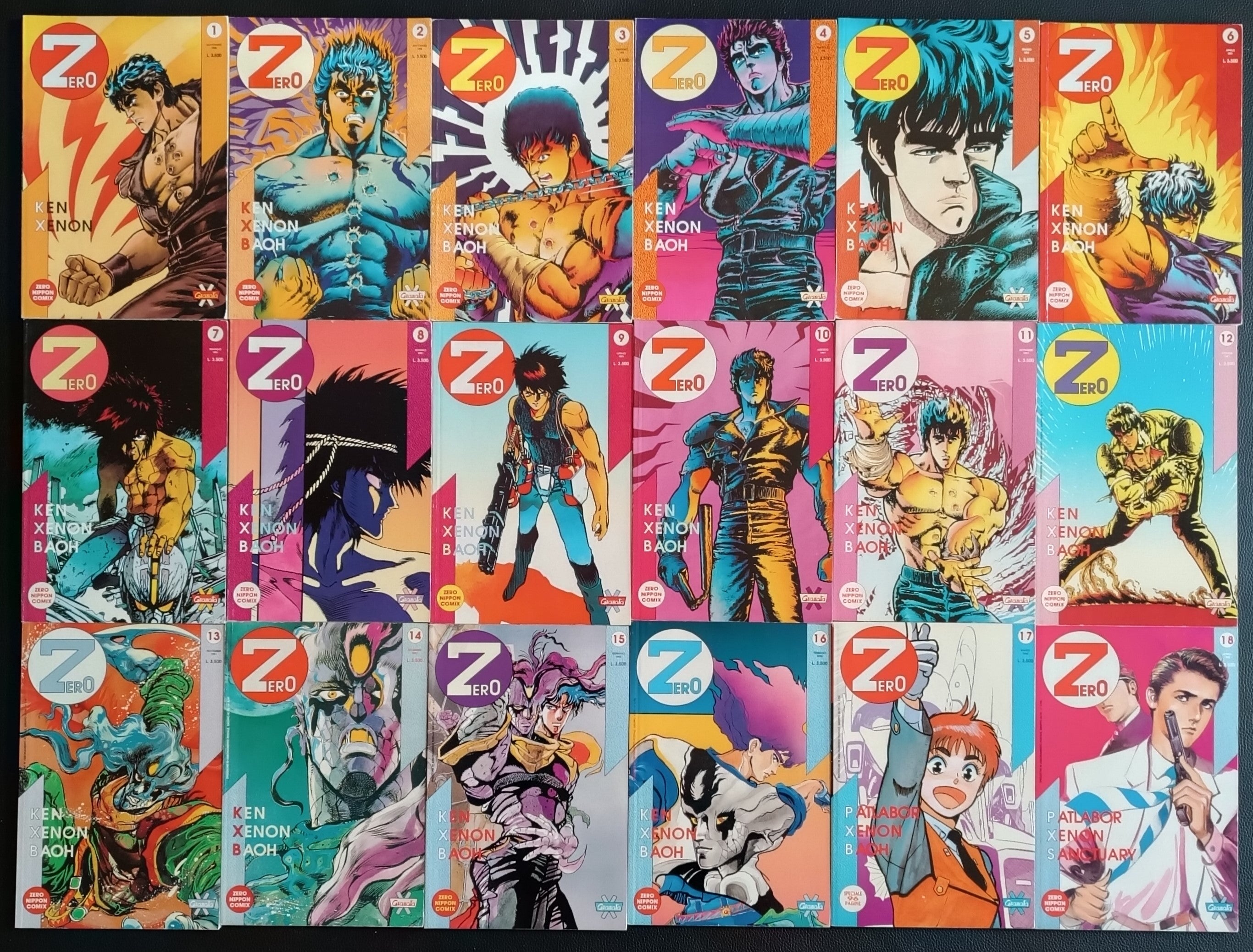 Raccolta Completa Fumetti Zero Nippon Comix 1-39, Granata Press