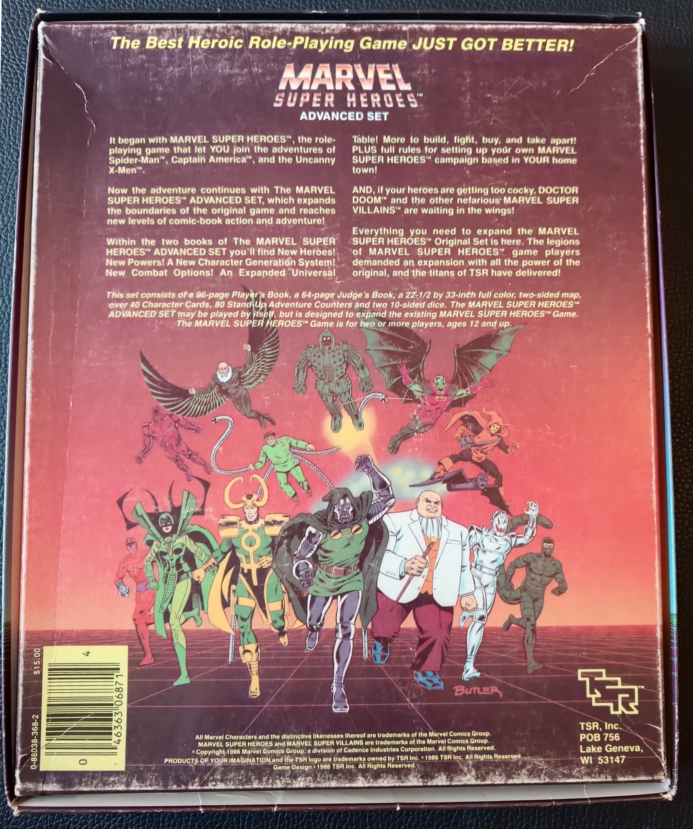 Marvel Super Heroes - Advanced Set - TSR 1986