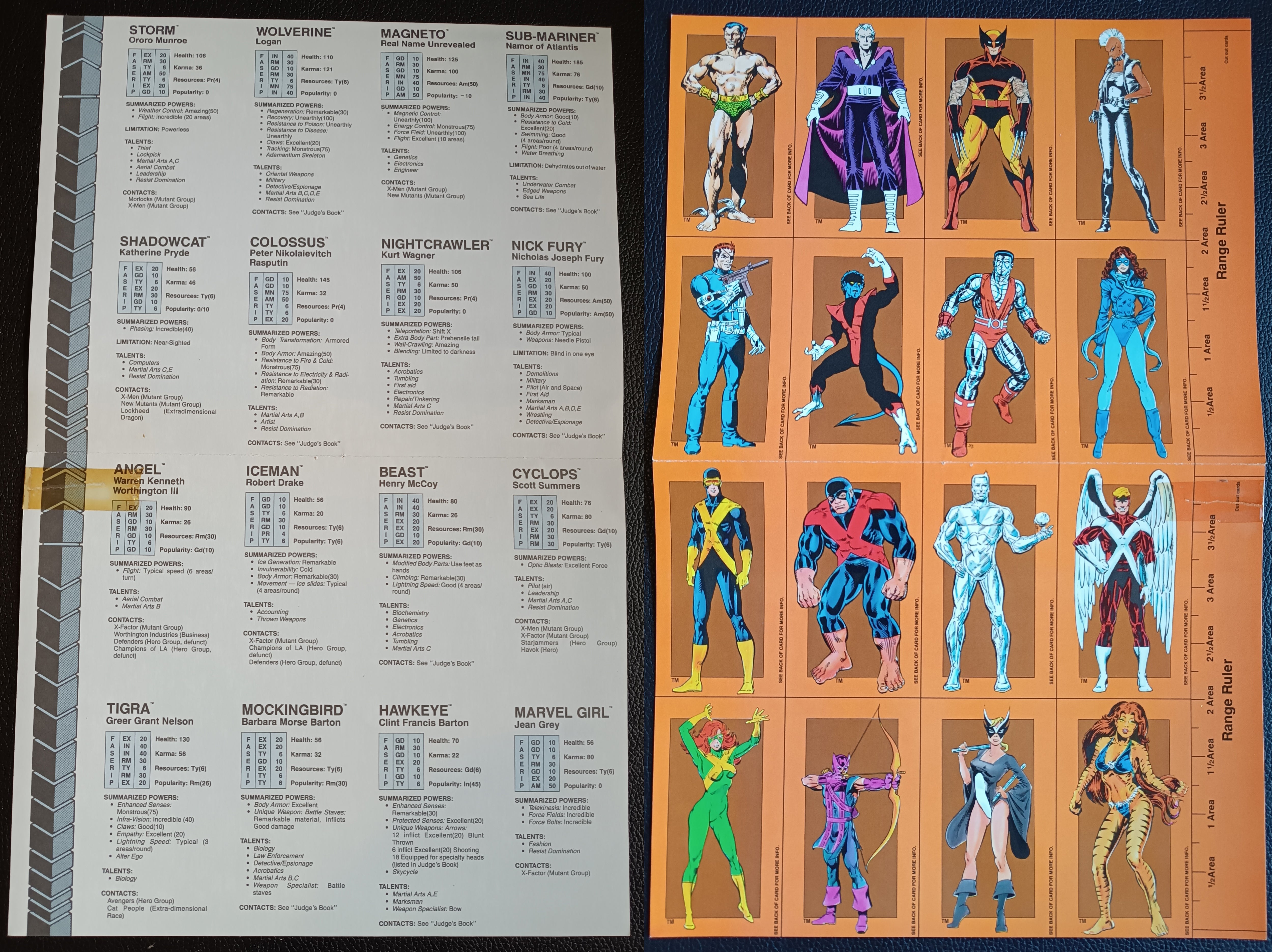 Marvel Super Heroes - Advanced Set - TSR 1986