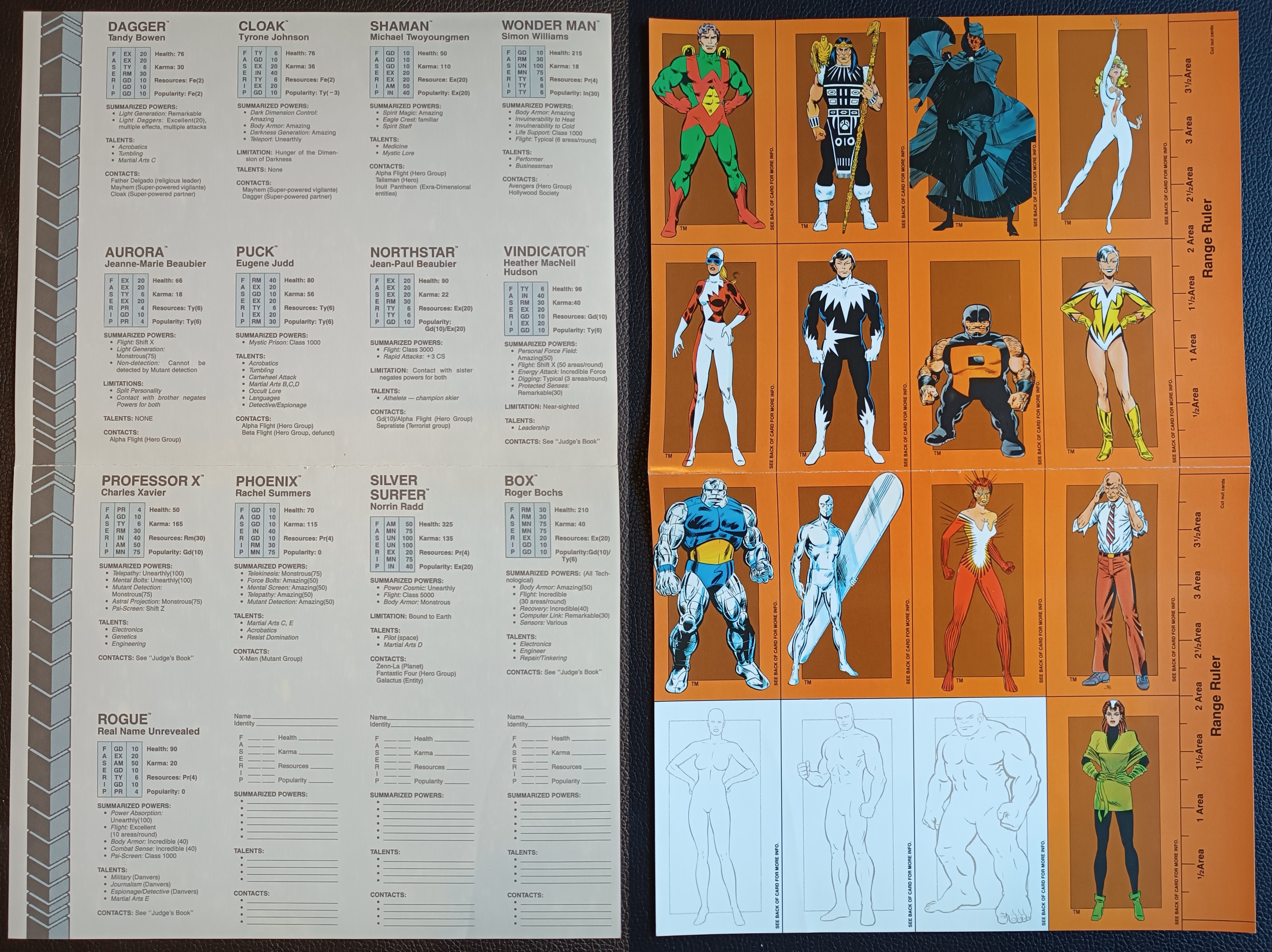 Marvel Super Heroes - Advanced Set - TSR 1986