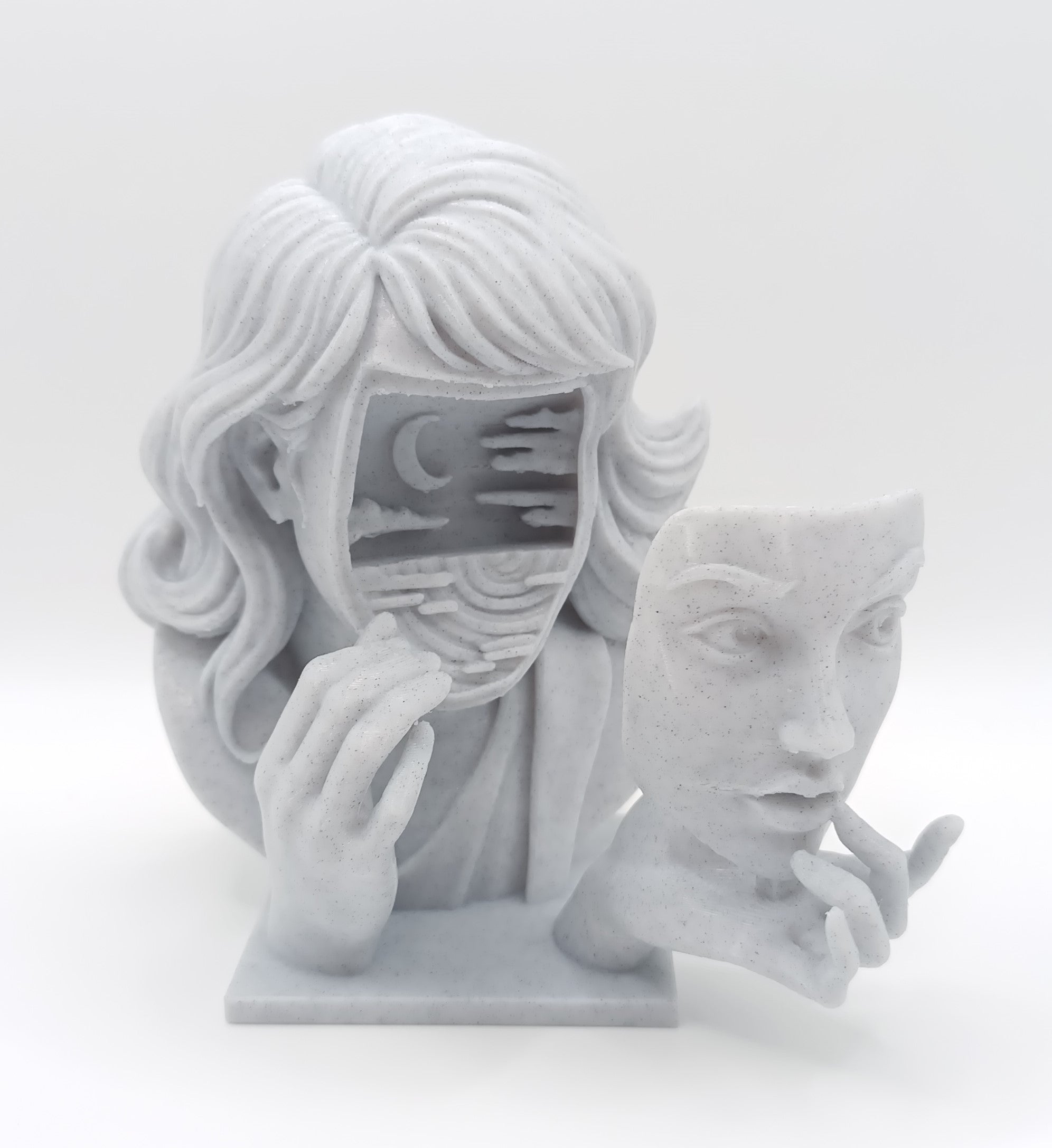 Busto Surrealista Donna con Maschera