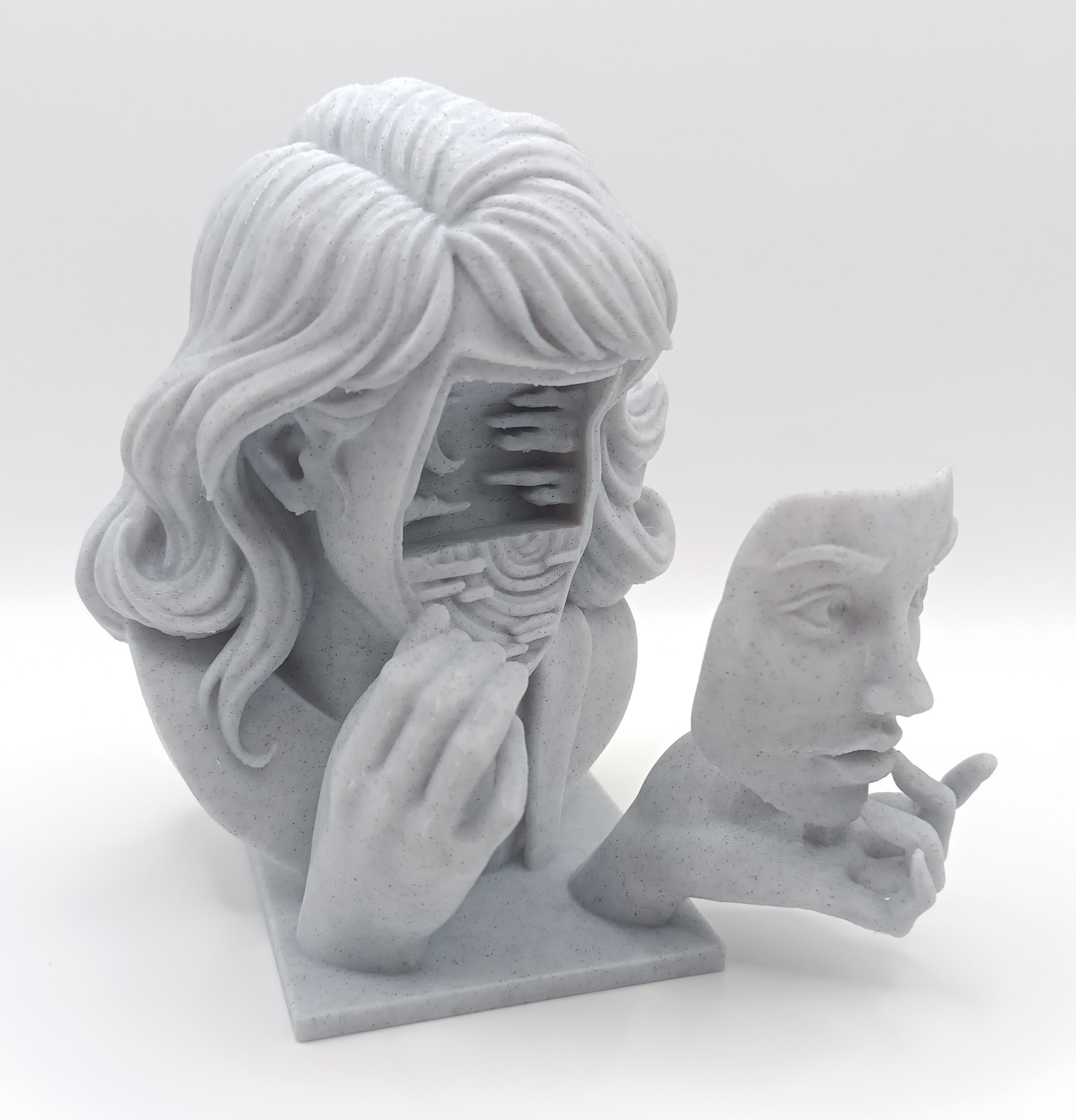 Busto Surrealista Donna con Maschera