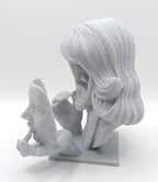 Busto Surrealista Donna con Maschera