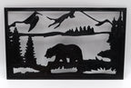 Mountain Bear Silhouette Wall Art