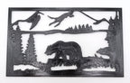 Mountain Bear Silhouette Wall Art