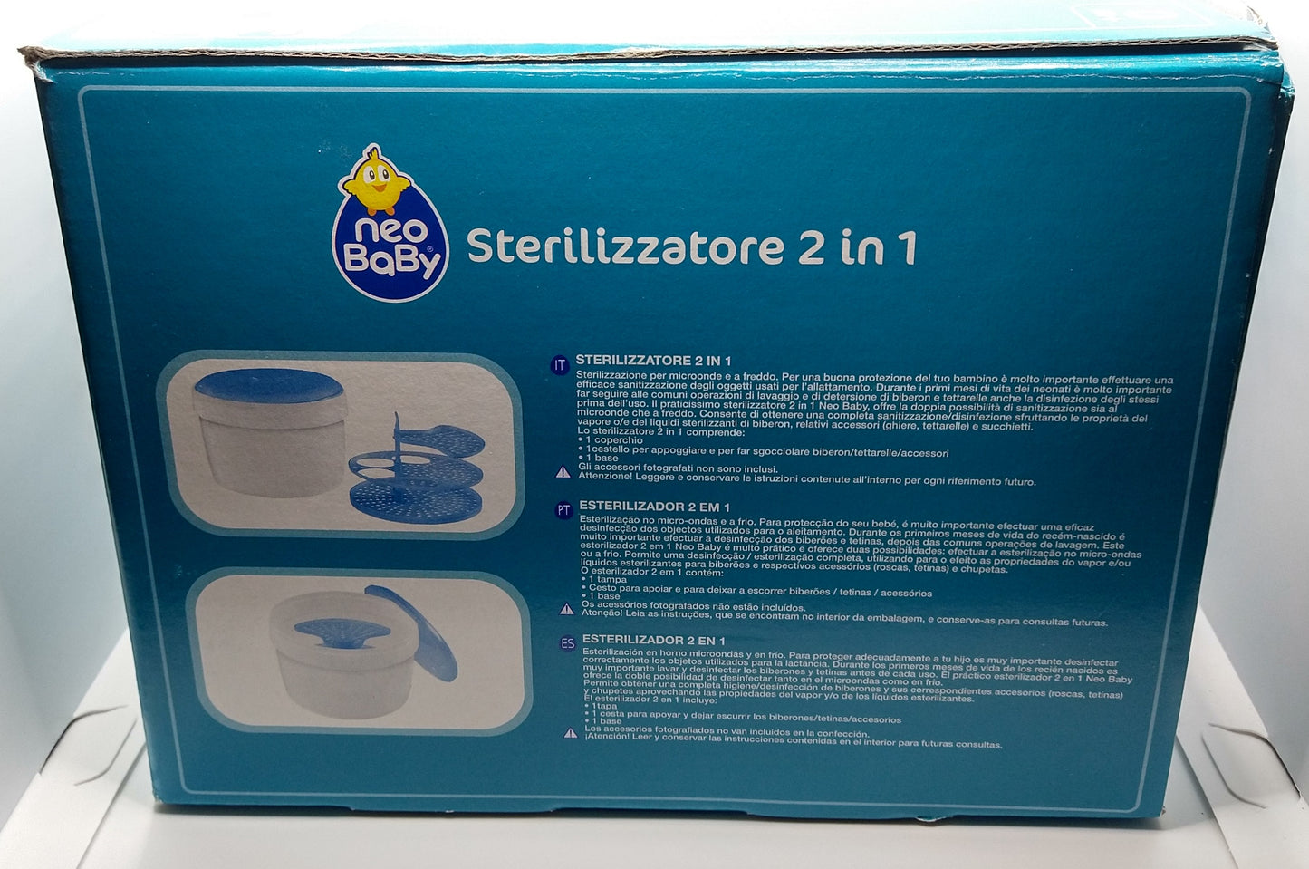 Sterilizzatore 2 in 1 Neo Baby Made in Italy NEW