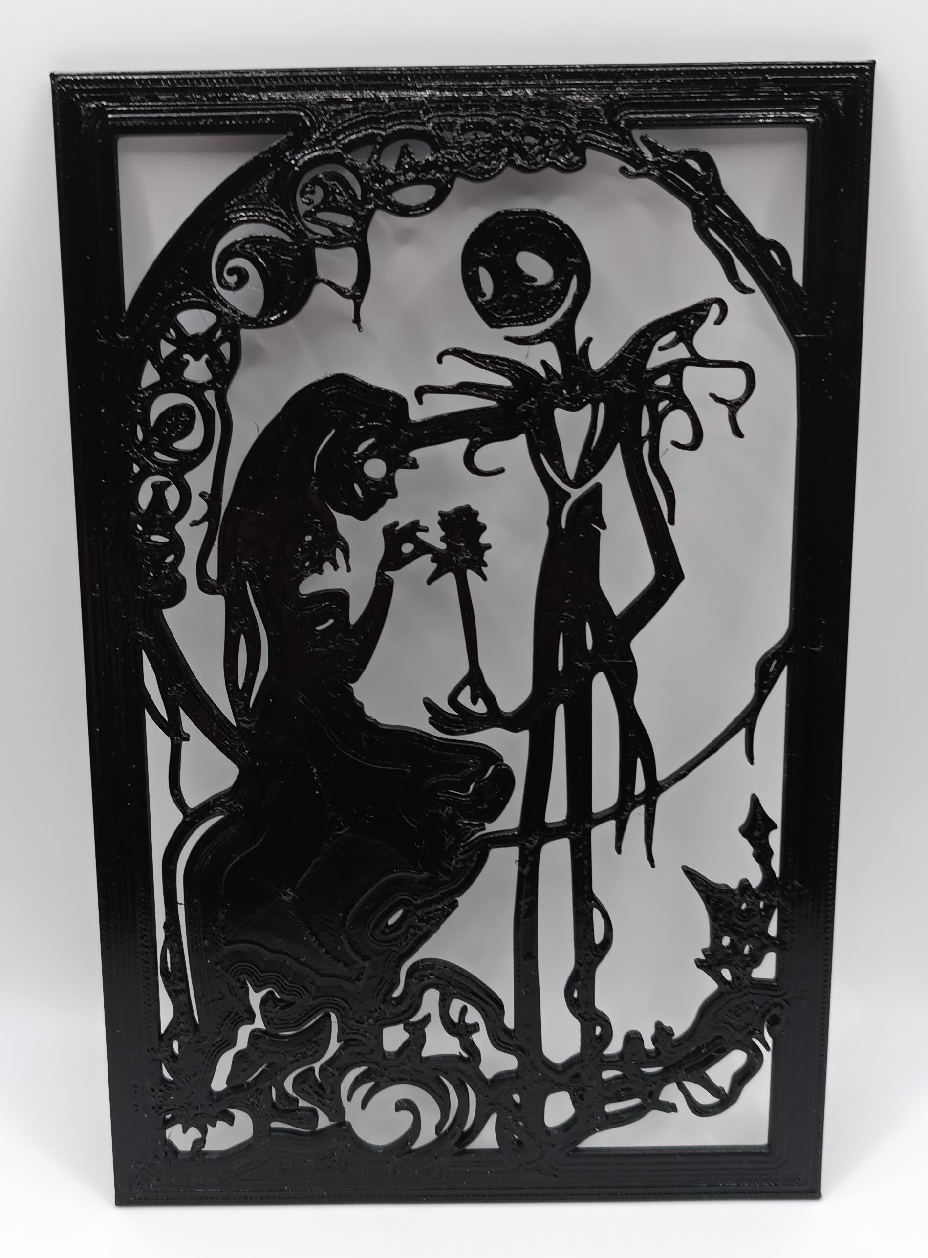 Nightmare Before Christmas Silhouette Wall Art