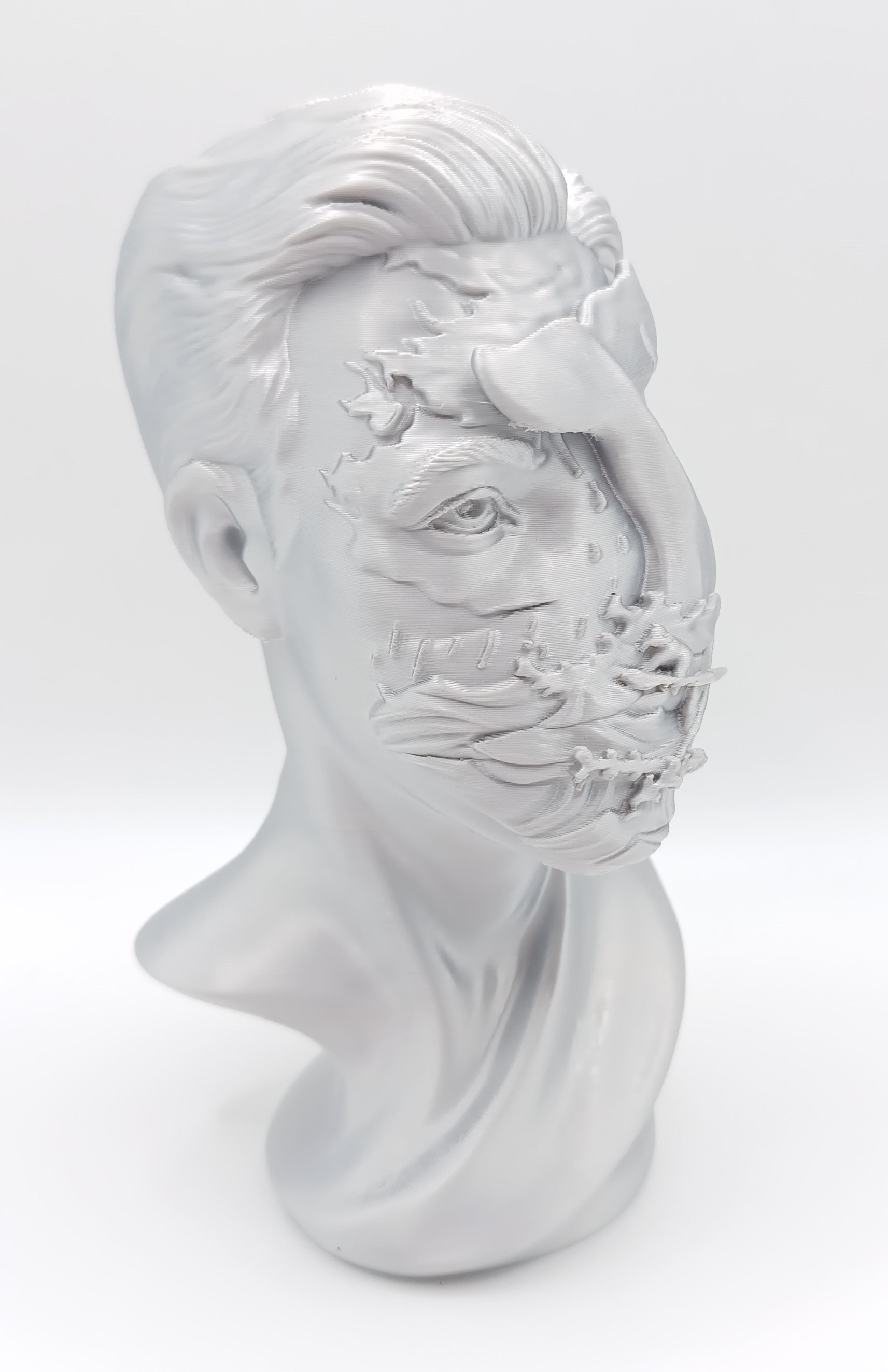 Busto Surrealista L'Oceano in un Volto