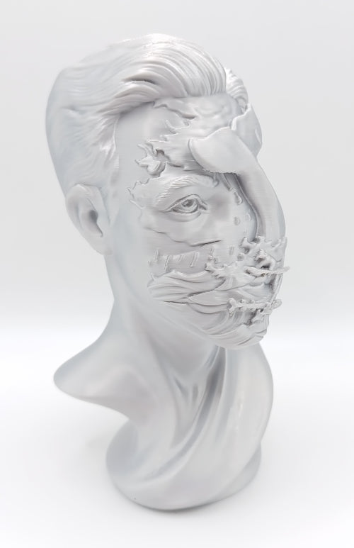 Busto Surrealista L'Oceano in un Volto