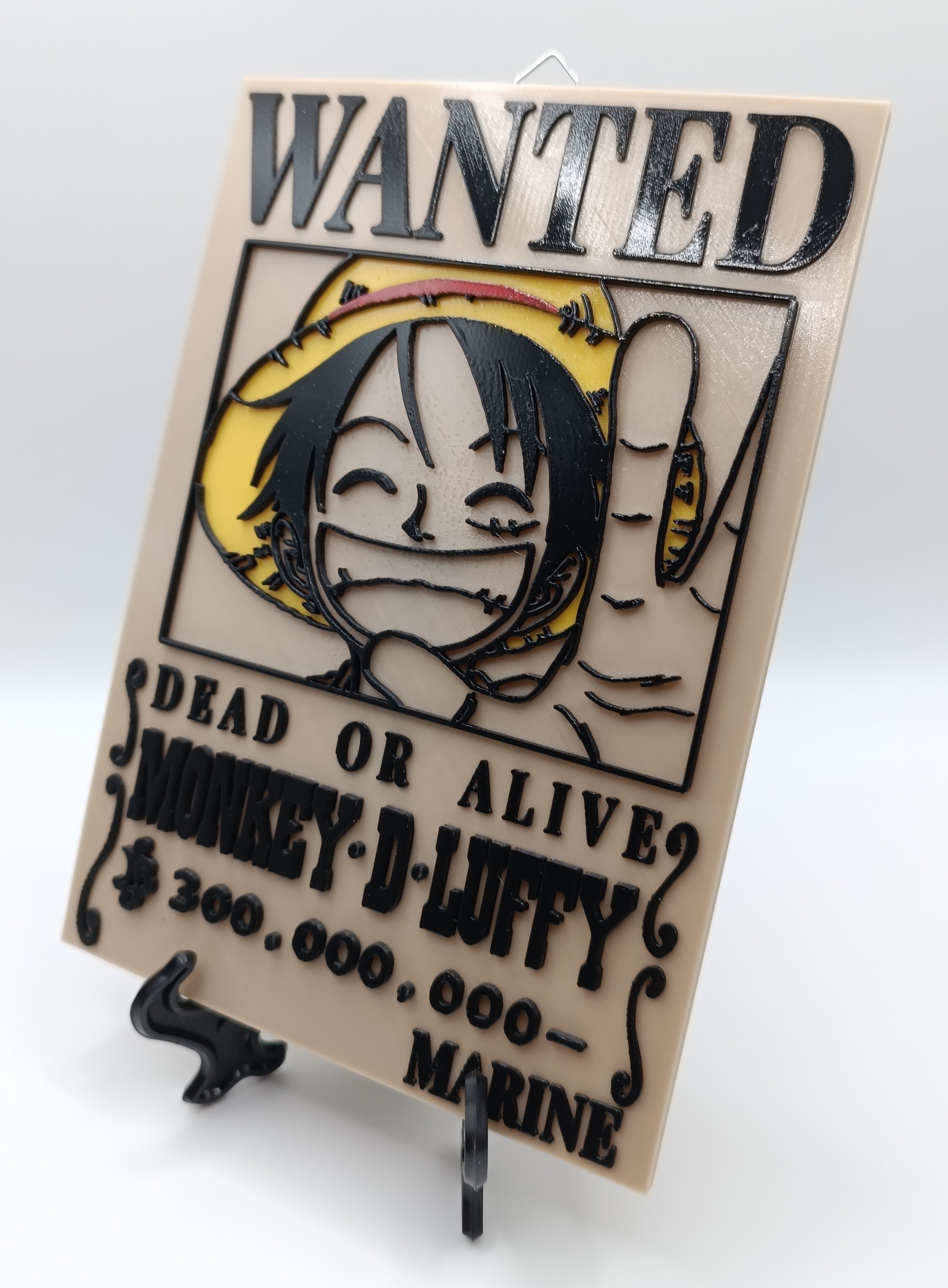 Monkey D. Luffy Wanted Poster, One Piece Wall Art